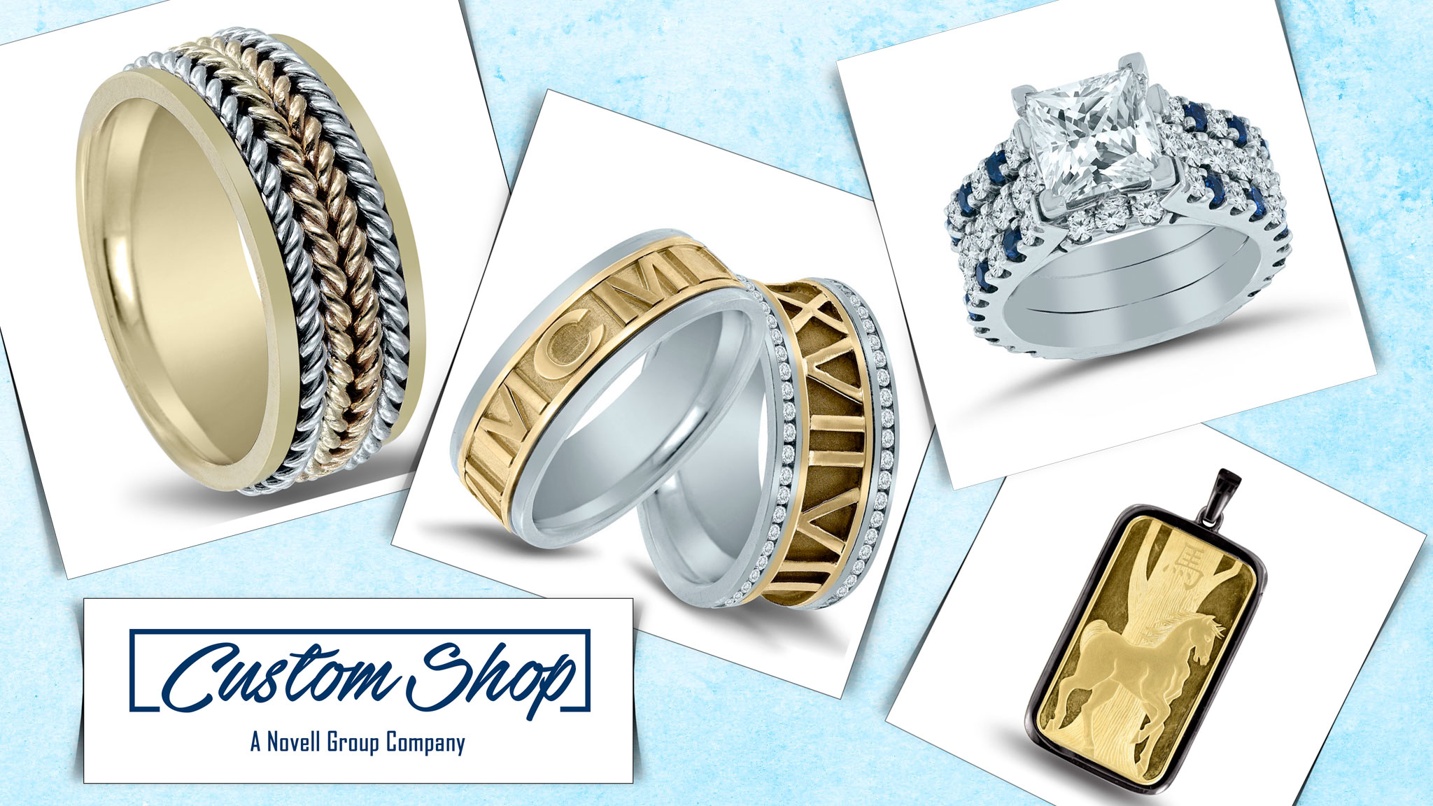 redesign your wedding band with Custom Shop