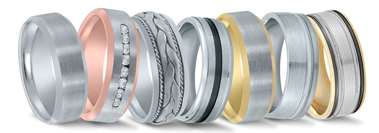 Novell wedding bands at Diamonds Direct in Charlotte