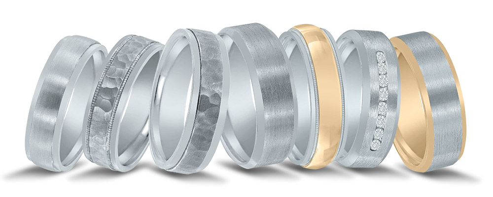 Raleigh wedding bands - designs available at Diamonds Direct.