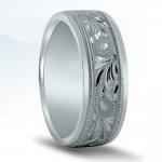 Engraved wedding band by Novell
