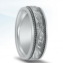 Engraved Men's Wedding Band - N01707