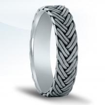 Men's Carved Wedding Band NBR10287