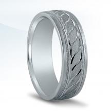 Men's Carved Wedding Band N16533