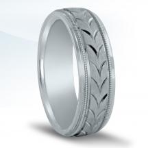 Men's Carved Wedding Band N16553