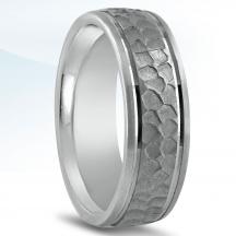 Men's Carved Wedding Band N16582