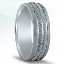 Men's Carved Wedding Band N16946