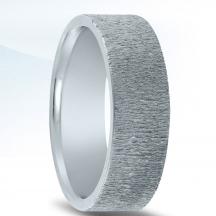 N17214 Wedding Band with Organic Finish