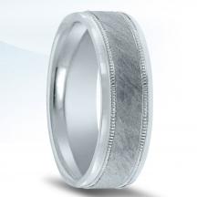 N17217 Men's Wedding Band with Organic Finish