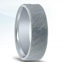 N17239 Wedding Band with Organic Finish