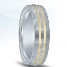 Colors Collection Two Tone Wedding Band NT17024 by Novell