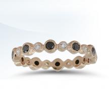 Ladies Stackable Ring with Colored Stones