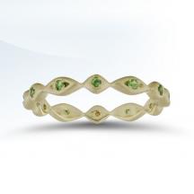 Ladies Stackable Ring with Colored Stones