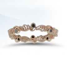 Ladies Stackable Ring with Colored Stones