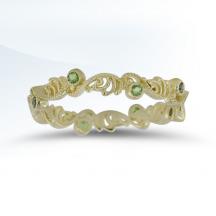 Ladies Stackable Ring with Colored Stones