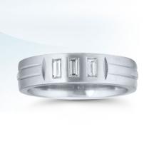 Ladies wedding band with diamonds - LD00113