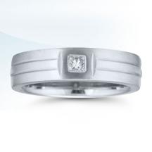 Ladies wedding band with diamonds - LD00115