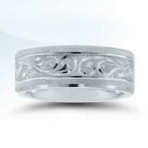 Engraved Men's Wedding Band - N16604