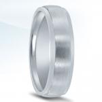 N00057 wedding band by Novell - bright edges and center finish.