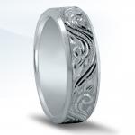 Engraved wedding band by Novell