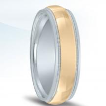 Colors Collection Two Tone Wedding Band NT01501 by Novell