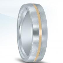 Men's Two-tone Wedding Band NT08018 by Novell