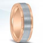 Colors Collection Two Tone Wedding Band NT16701 by Novell