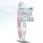 Inside Out Engagement Ring ET20296 with Rose Gold
