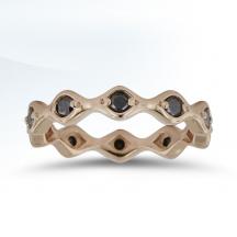 Ladies Stackable Ring LD16871-BD-FP with Colored Stones